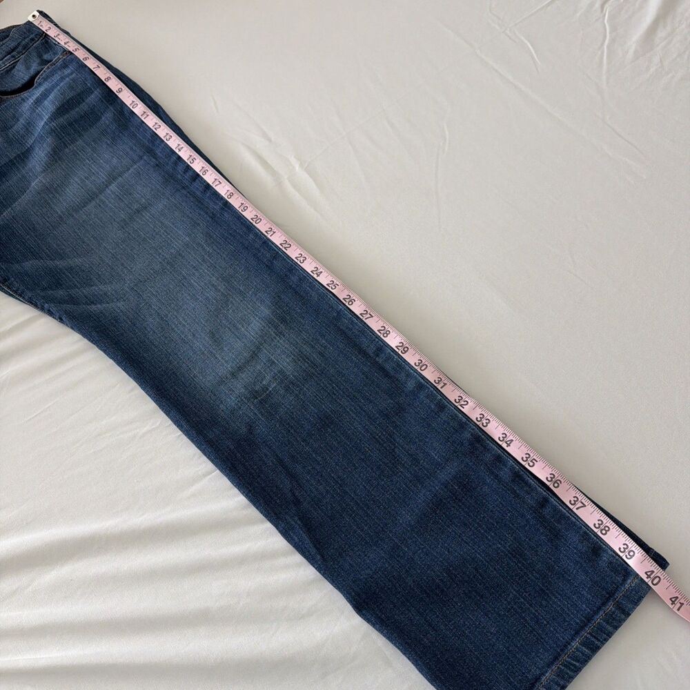 Joes Jeans Mens 36x31 Brixton Straight Narrow Leg Blue Denim Whiskering Fade EUC - Picture 11 of 16